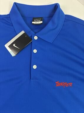 Nike Golf Dri-FIT Texas Pete Polo Shirt Men's XXL Blue NWT Performance